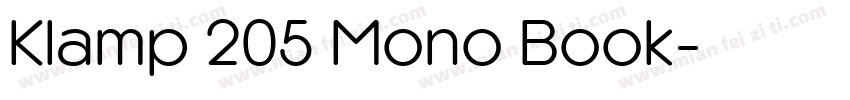 Klamp 205 Mono Book字体转换